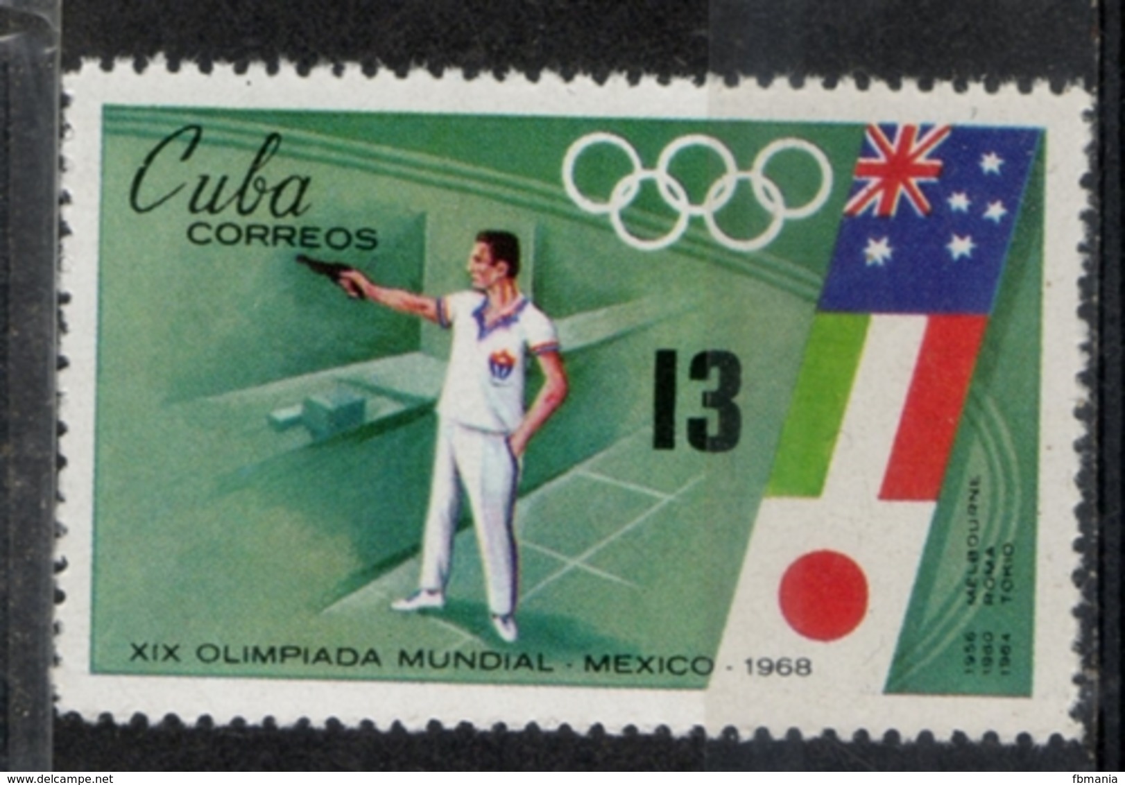 Cuba 1968 - Giochi Olimpici Mexico City Olympic Games Tiro Pistola Pistol Shooting MNH ** - Nuovi