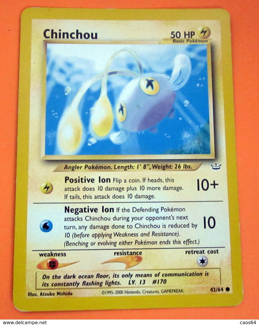 POKEMON CHINCHOU 50 HP - Altri & Non Classificati