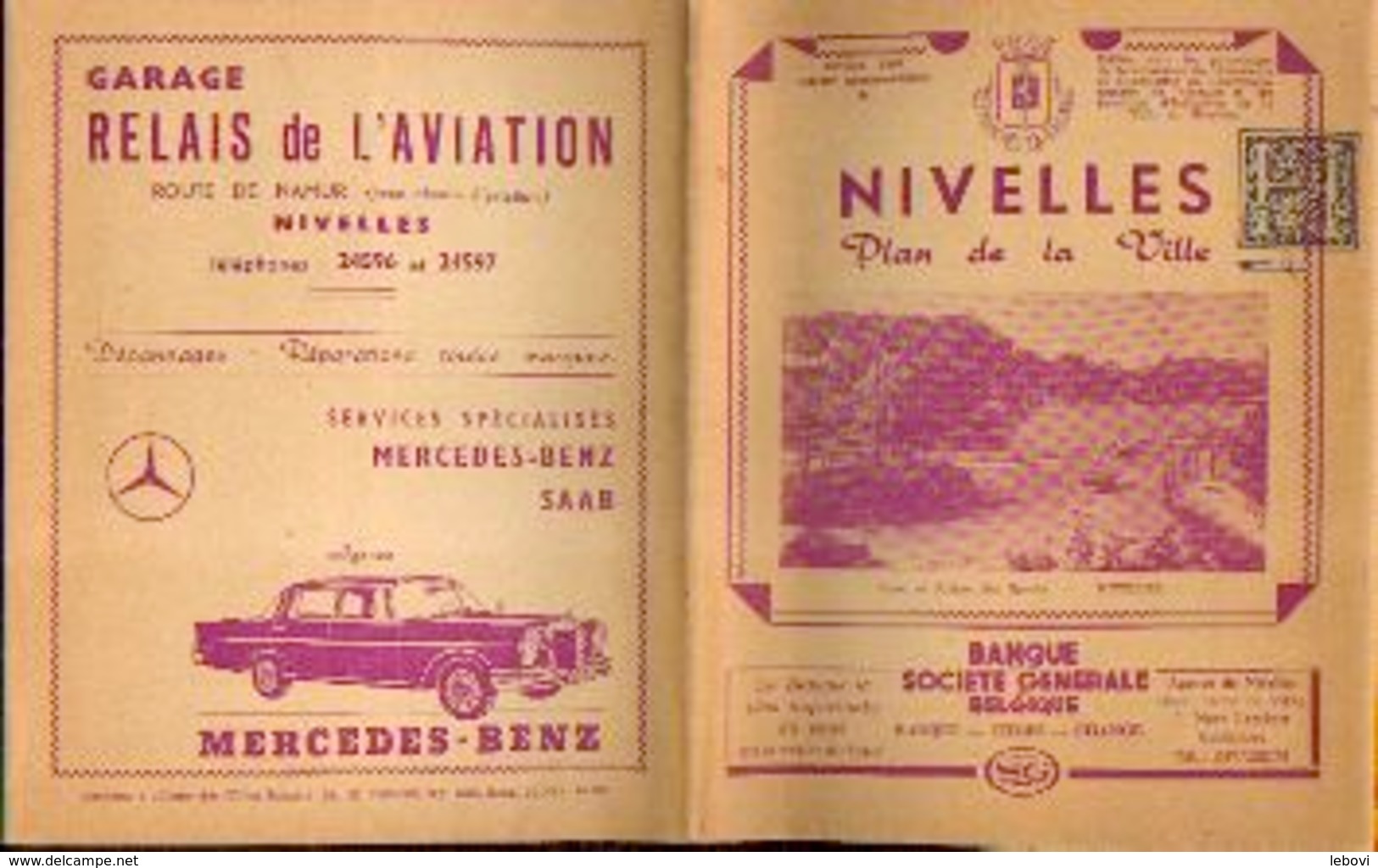 NIVELLES – Plan De La Ville (1960) - Cartes Géographiques