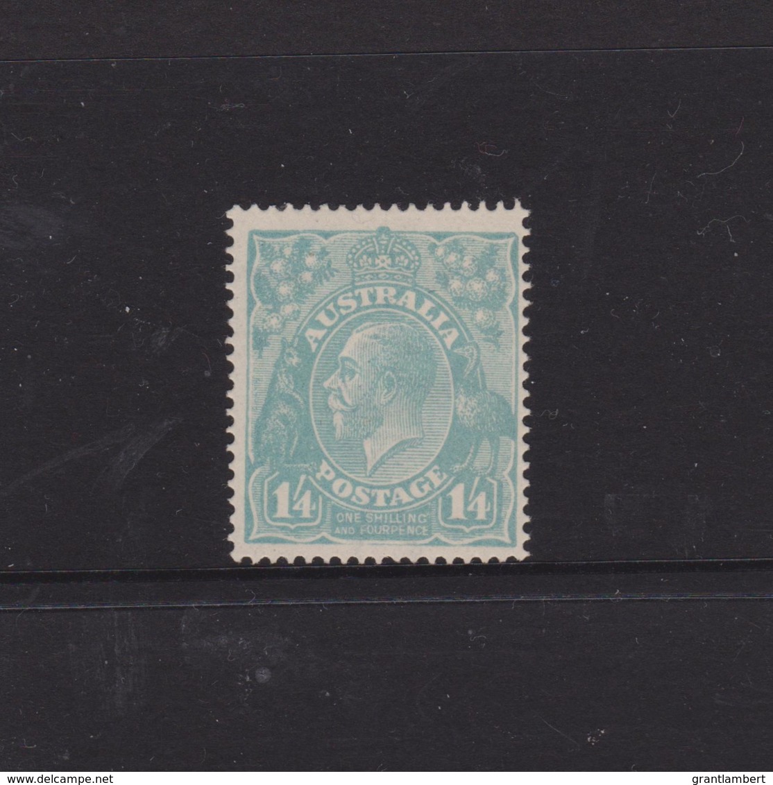 Australia 1920 King George V 1/4d Greenish-Blue Single Crown MH - Ungebraucht