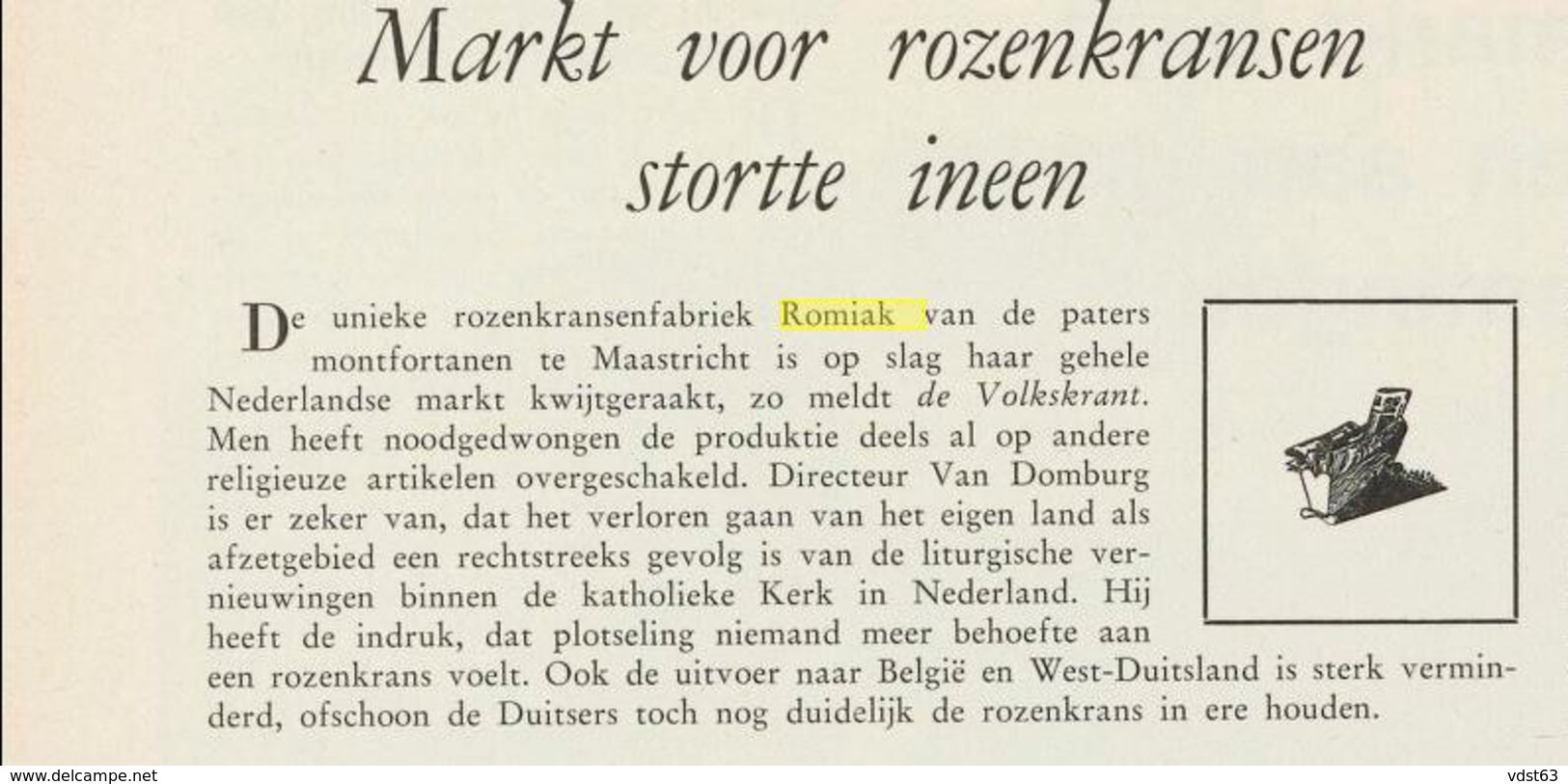 Ca 1965 MAASTRICHT BEATRIXHAVEN Rozenkrans Fabriek ROMIAK In Aanbouw Gebedssnoer Anime - Uitg. MUVA 124 Echte Foto - Maastricht