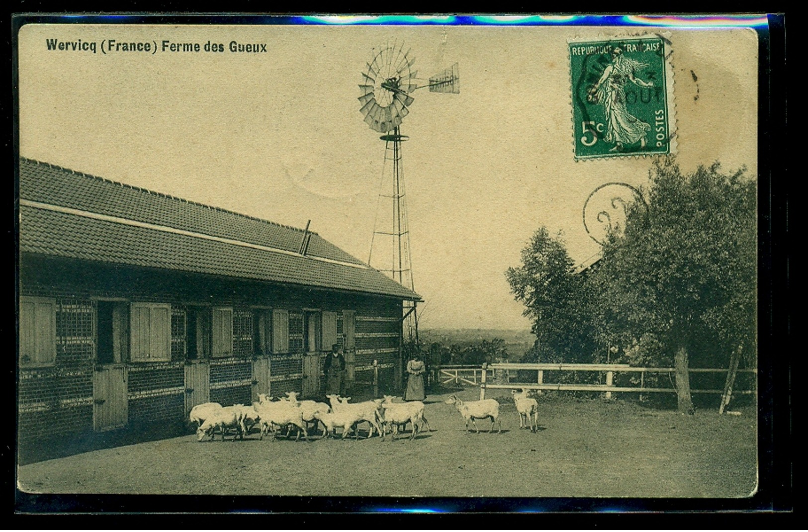 CPA  WERVICQ  SUD  FERME DES GUEUX  W33 - Autres & Non Classés