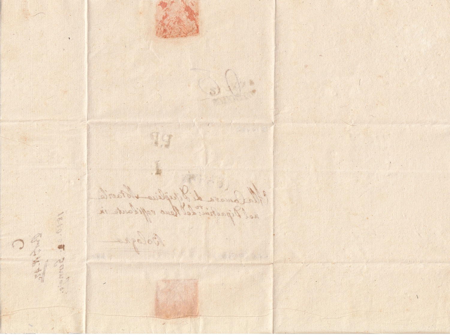 1810 Prefilateliche. Lotto Di 2 Lettere Granducato Di Toscana (annulli In Francese) E Romagne, Da Lugo A Bologna - 1. ...-1850 Prephilately