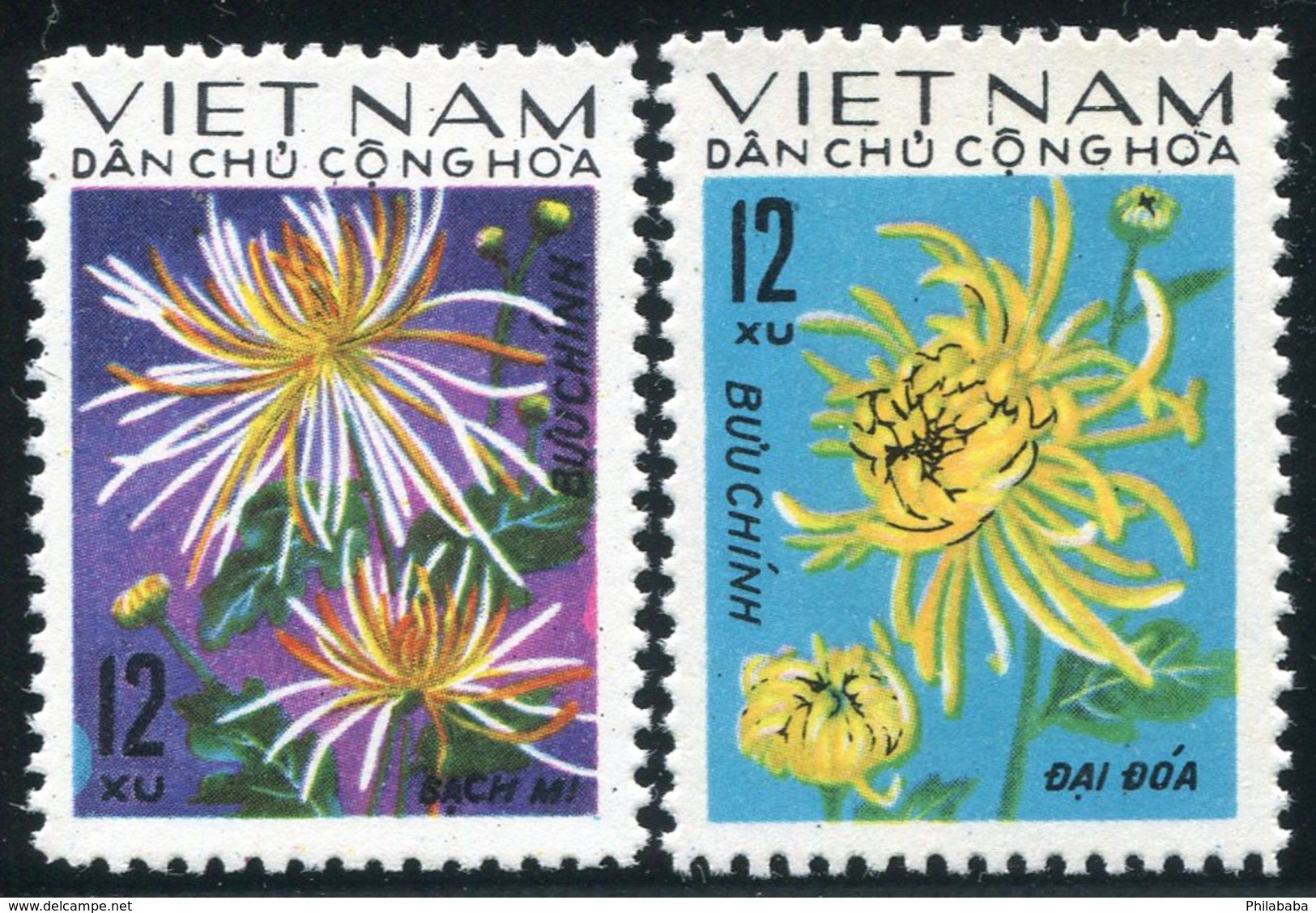 Vietnam Du Nord 1974  YT 826-827 ; Mi# 774-775  MNG (*) - Viêt-Nam