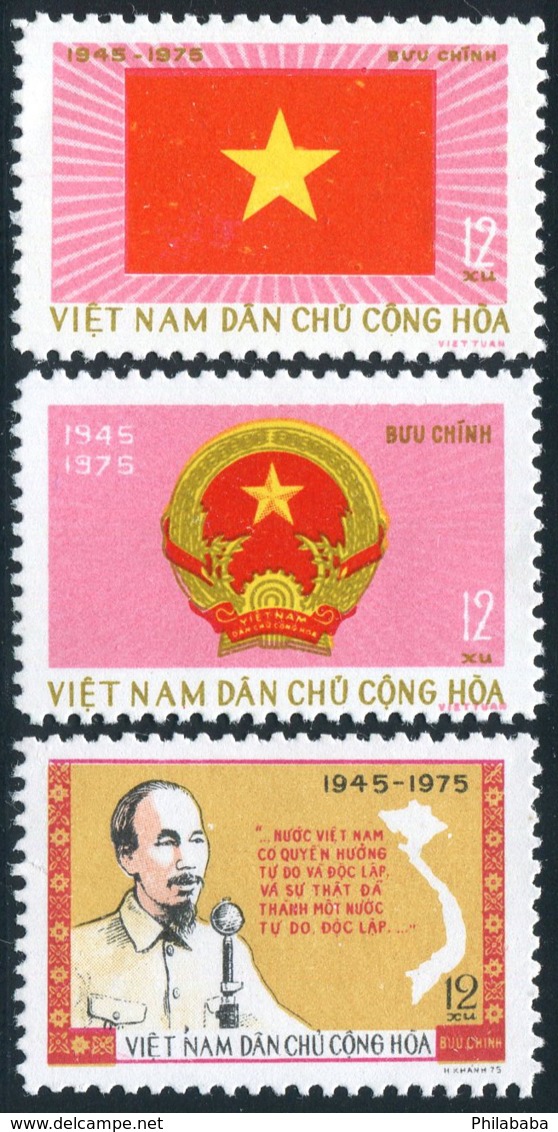 Vietnam Du Nord 1975  YT 865-867 ; Mi# 821-823  MNG (*) - Vietnam