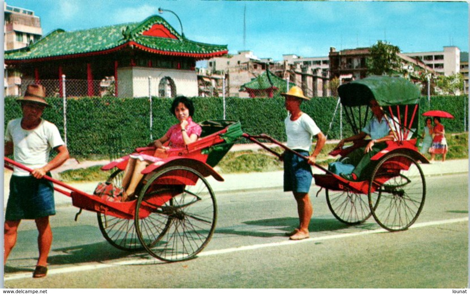 Asie - CHINE  HONG KONG - Pleasure Rides On Rickshawsn- Ajet Age Relic In Hongkong - China (Hong Kong)