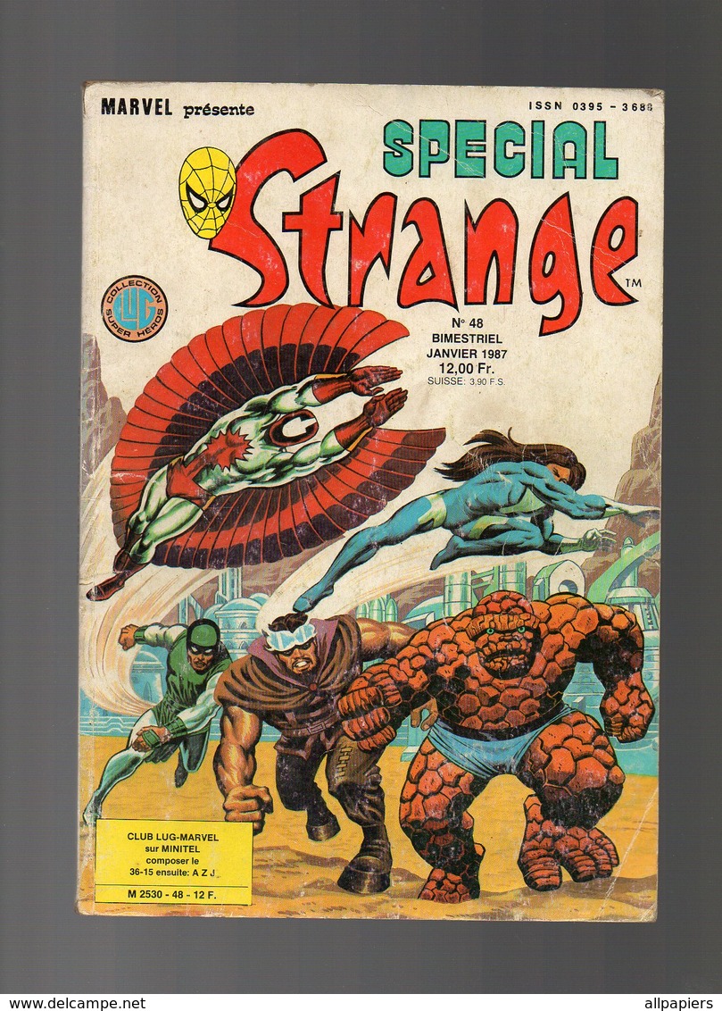 Spécial Strange N°48 Les étranges X-MEN - L'araignée Et La Grenouille De 1987 - Special Strange