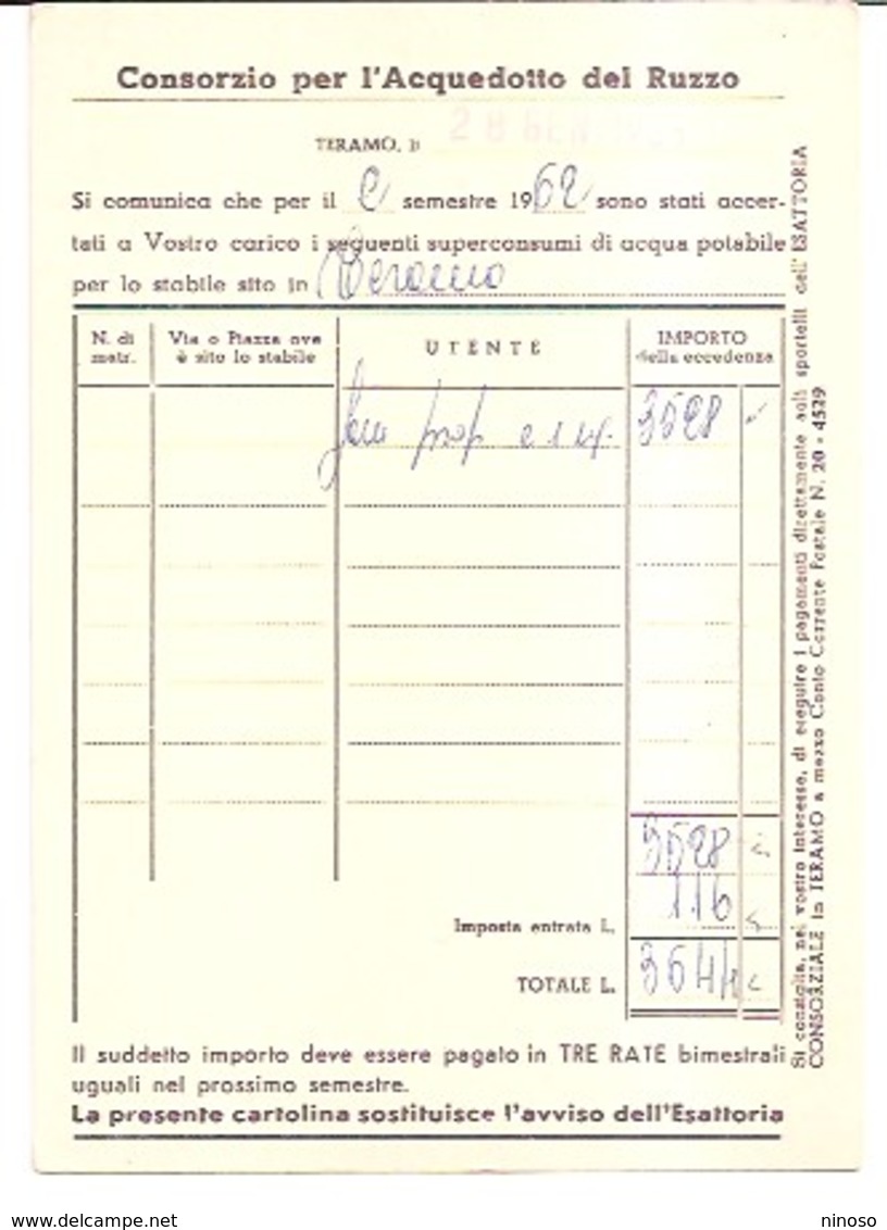 CARTOLINA POSTALE  DEL 1963  VIAGGIATA - 1946-60: Storia Postale