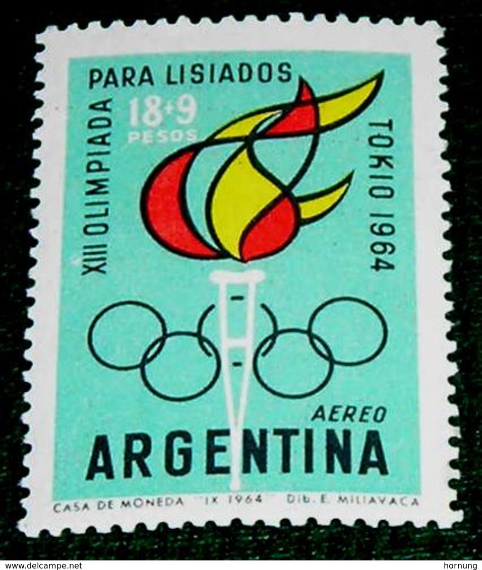 Argentina,1964,  Olympic Rings-Tokio 1964.,MNH. Michel # 847 - Unused Stamps