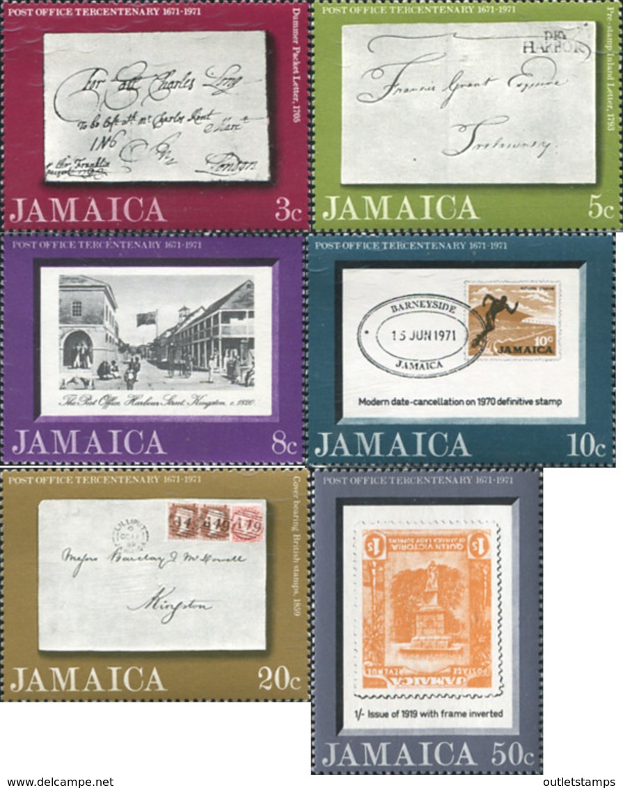 Ref. 176101 * NEW *  - JAMAICA . 1971. 300 ANIVERSARIO DEL CORREO EN JAMAICA - Jamaica (1962-...)