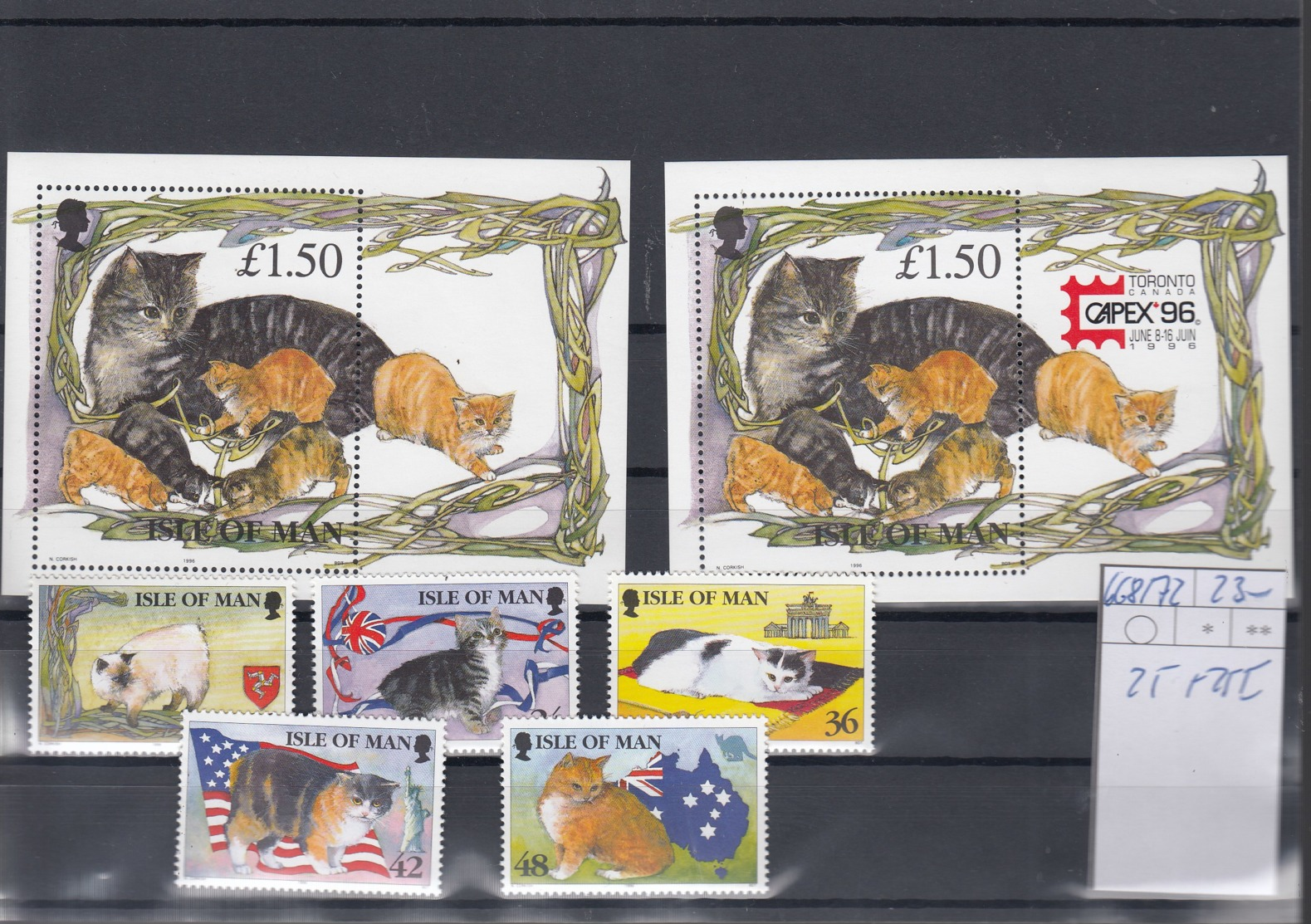 Insel Man Michel Cat.No. Mnh/** 668/672 + Sheet 25+25I - Man (Ile De)