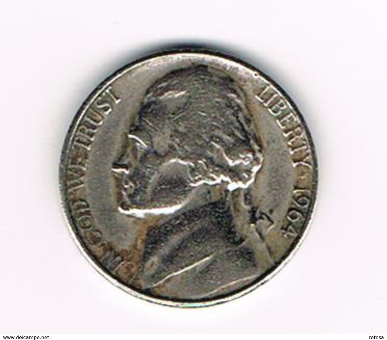 °°°  U.S.A.  5 CENTS  JEFFERSON  1964 D - 1938-…: Jefferson