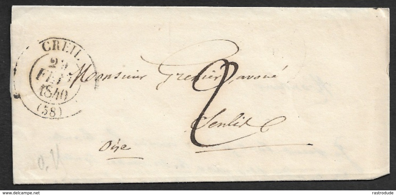 1840 LAC - C.à.d Type 14 -  CREIL ( OISE ) - A SENTIL - 1801-1848: Vorläufer XIX