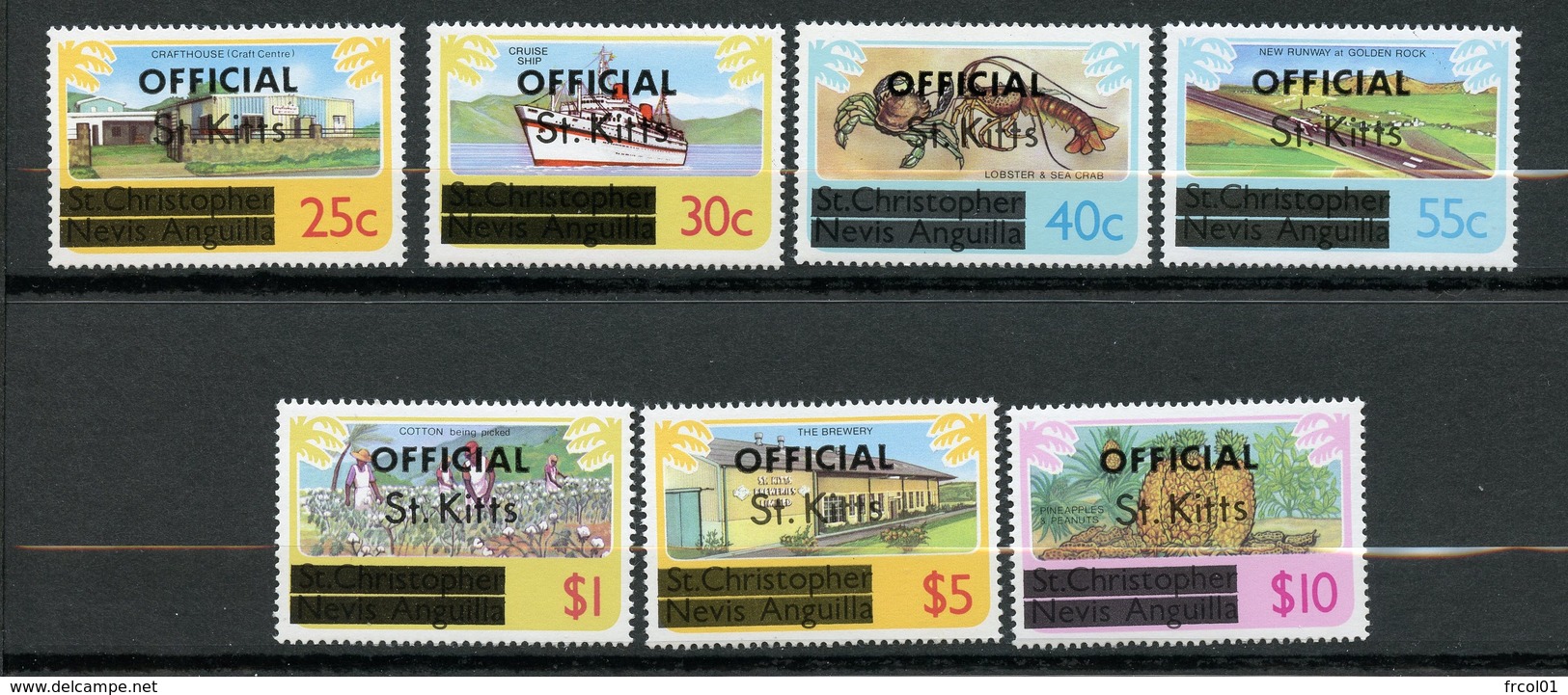 Saint-Christophe, Yvert Service 20/25, MNH - Autres - Amérique