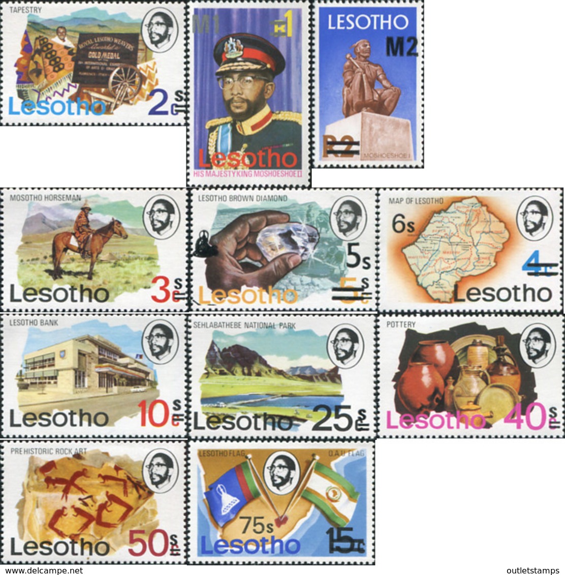 Ref. 587347 * NEW *  - LESOTHO . 1980. CURRENT SET. SERIE CORRIENTE - Lesotho (1966-...)
