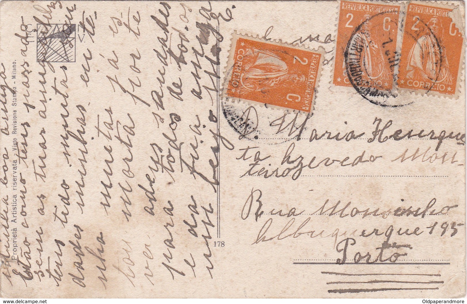 POSTCARD ILLUSTRATOR - COLOMBO - CIRCULATED IN PORTUGAL - CERES STAMPS - Colombo, E.