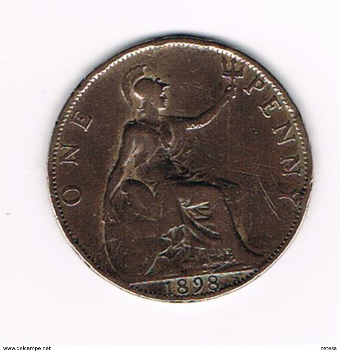 °°° GREAT BRITAIN  1 PENNY 1898  VICTORIA - D. 1 Penny