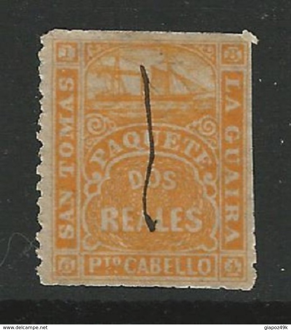 Battello 1869 - SAN TOMAS - La GUAIRA - P.to CABELLO - PAQUETE - Posta Privata - L. 1647 C - Curacao, Netherlands Antilles, Aruba