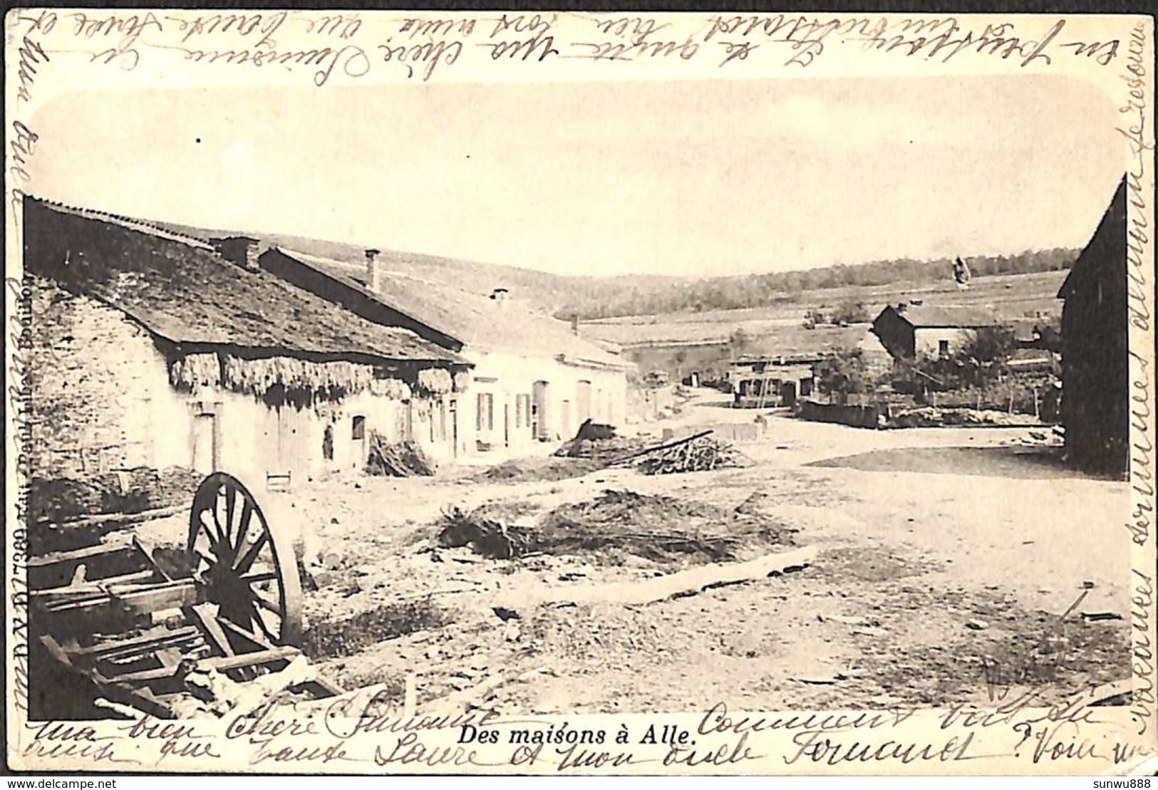 Des Maisons à Alle (DVD 7369 Edit. Paul Libar, 1902... Coin Inférieur) - Vresse-sur-Semois