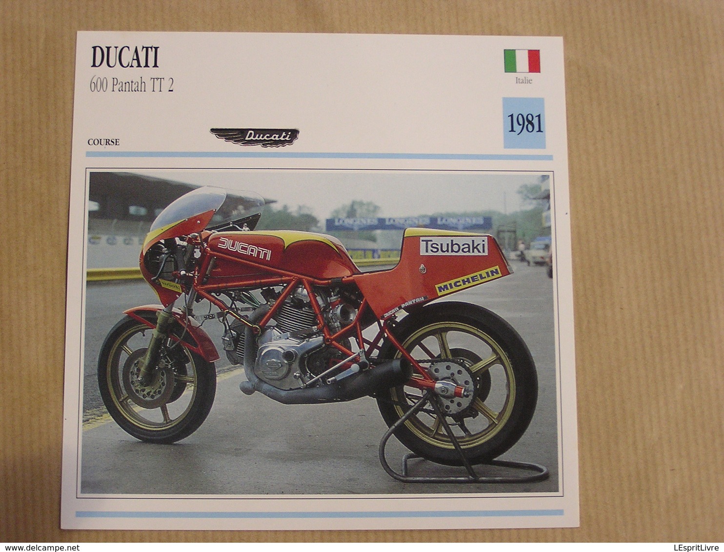 DUCATI 600 Pantah TT 2 Italie Italia 1981  Moto Fiche Descriptive Motocyclette Motos Motorcycle Motocyclette - Sonstige & Ohne Zuordnung
