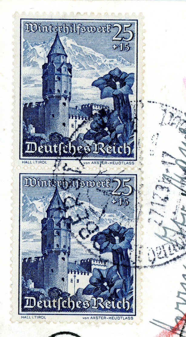 Nr. 758 Paar Als MEF Eil Postkarte "Oberstaufen-Nürnberg"  Michel 150 € - Briefe U. Dokumente