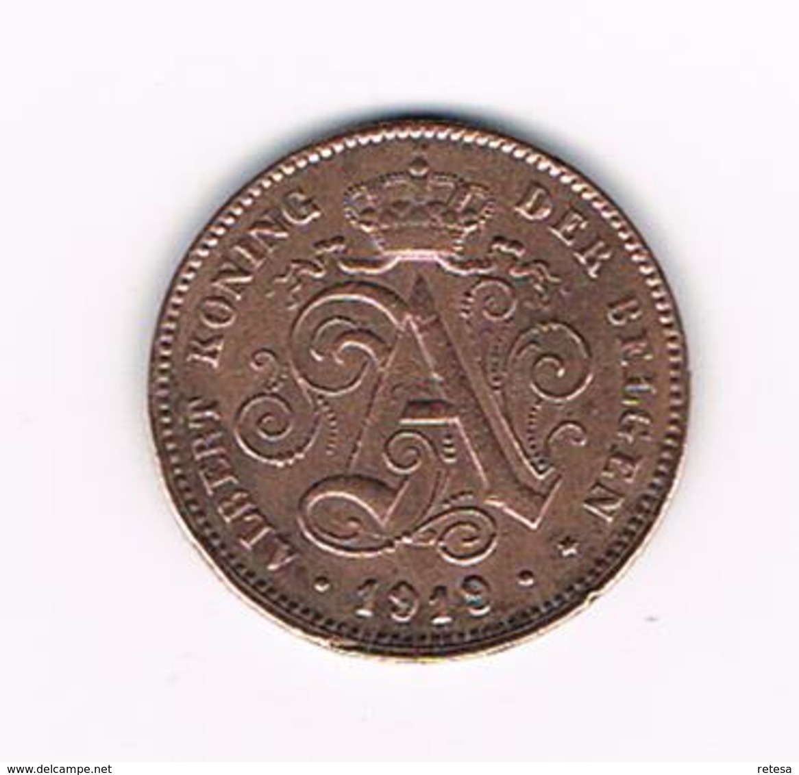 00  ALBERT I  - 2 CENTIEM 1919 VL - 2 Centimes