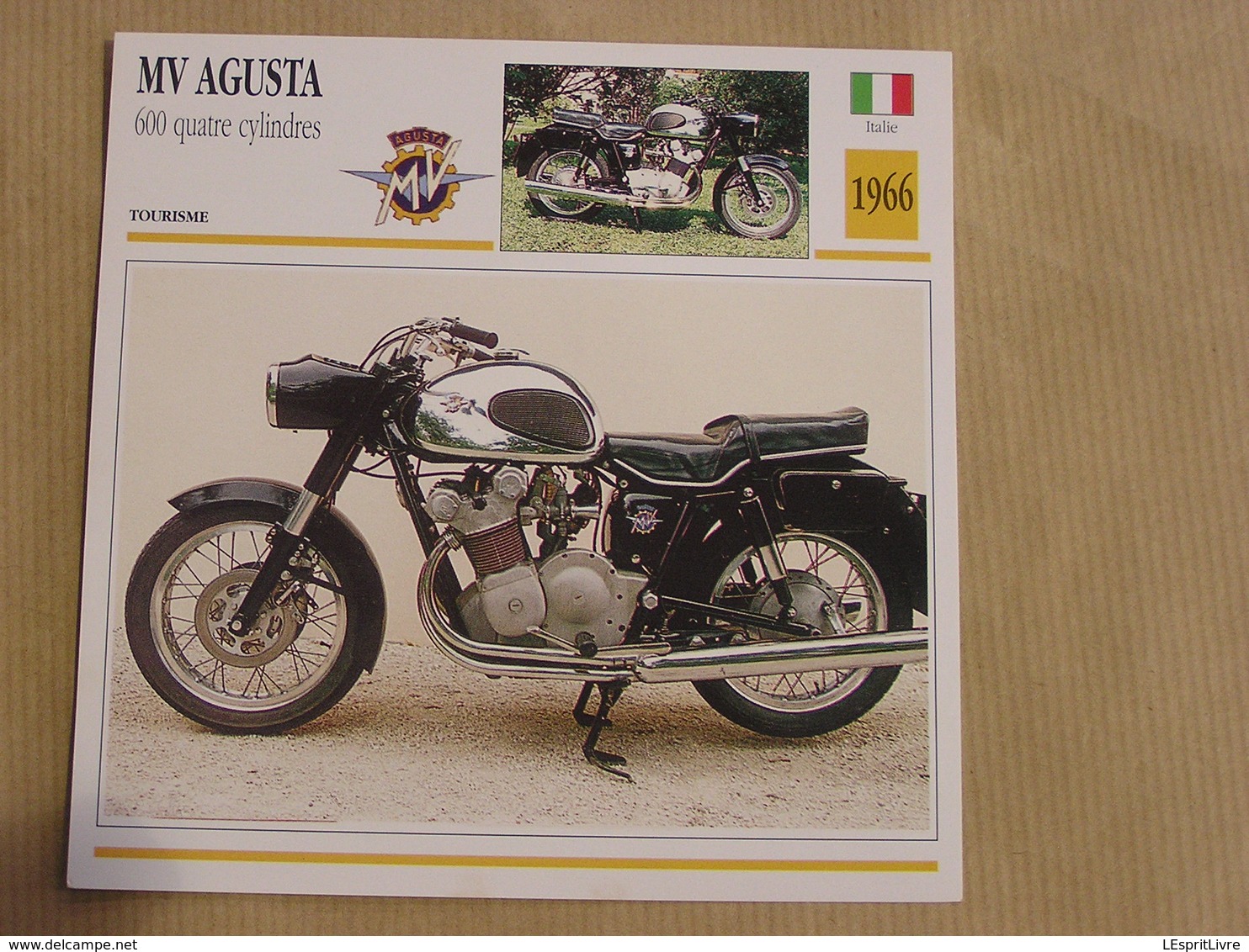 MV AGUSTA 600 4 Cylindres Italie Italia 1966  Moto Fiche Descriptive Motocyclette Motos Motorcycle Motocyclette - Sonstige & Ohne Zuordnung