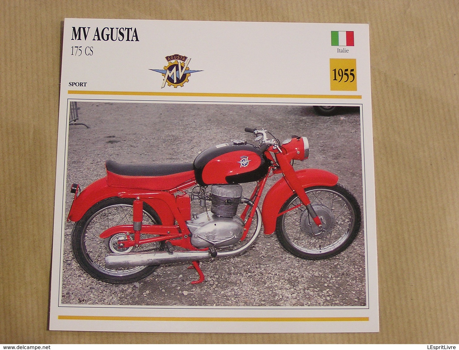 MV AGUSTA 175 CS Italie Italia 1955  Moto Fiche Descriptive Motocyclette Motos Motorcycle Motocyclette - Sonstige & Ohne Zuordnung