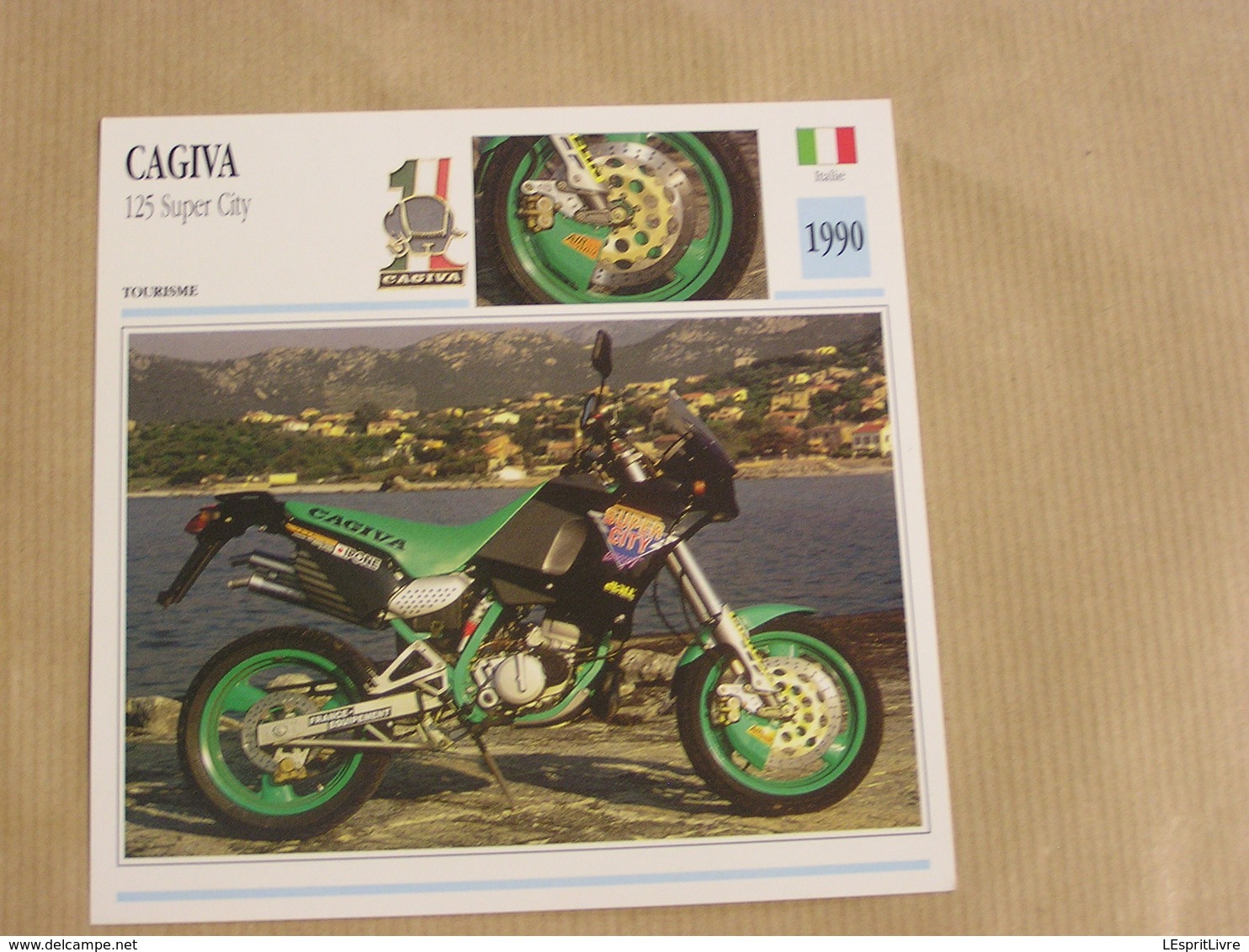 CAGIVA 125 Super City  Italie Italia 1990  Moto Fiche Descriptive Motocyclette Motos Motorcycle Motocyclette - Sonstige & Ohne Zuordnung