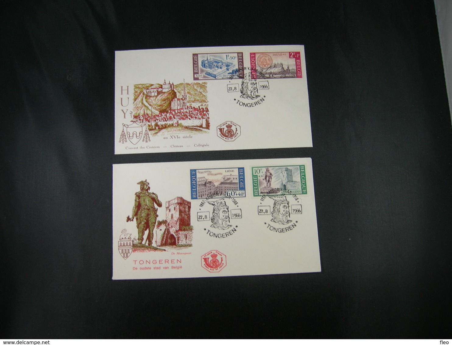 BELG.1966 1385 1386 1387 & 1388 FDC's ( Tongeren ) : " Culturele / Culturelle " - 1961-1970