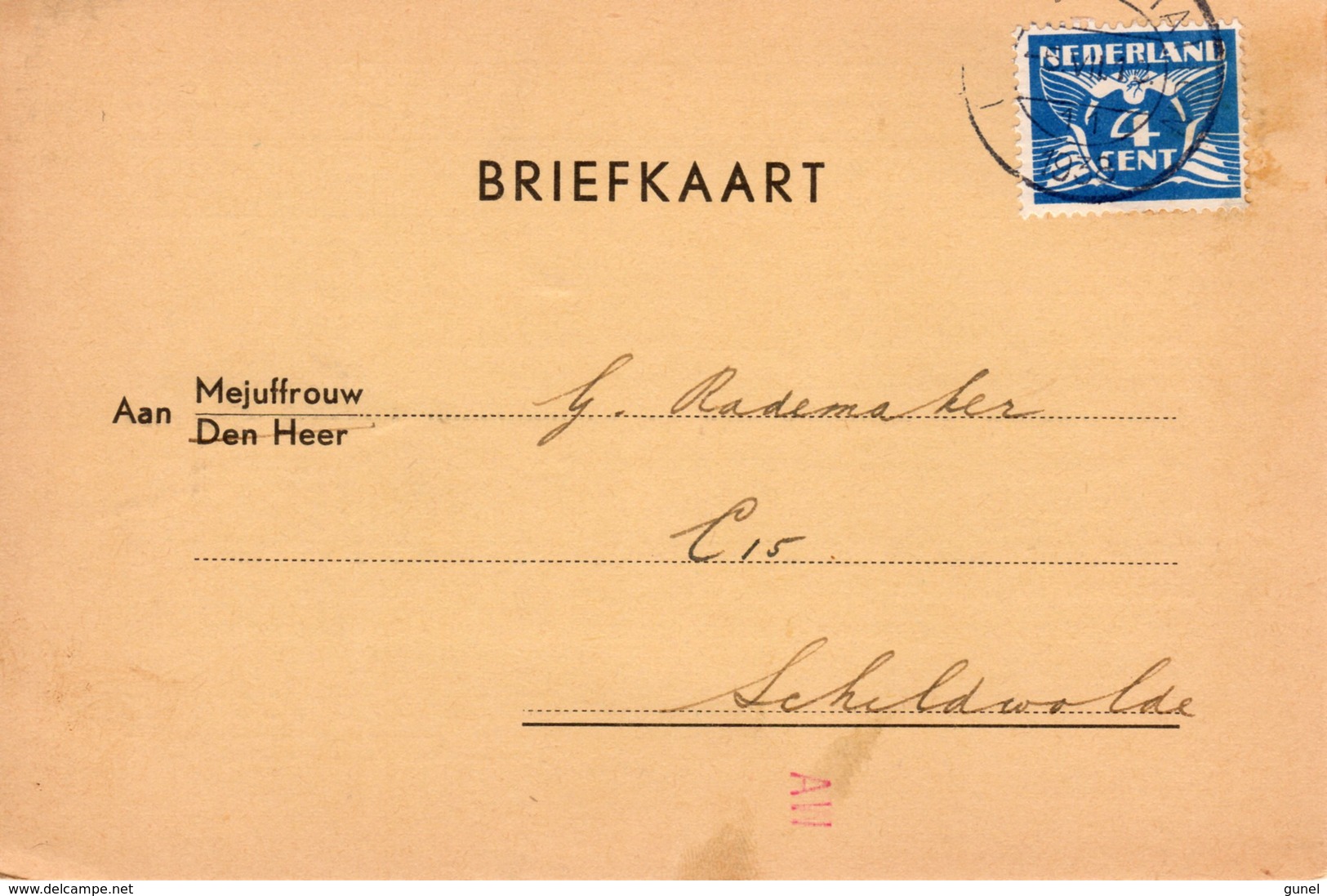 1938 Briefkaart Utrecht-Station Naar Schildwolde (Zomerkampen) - Brieven En Documenten