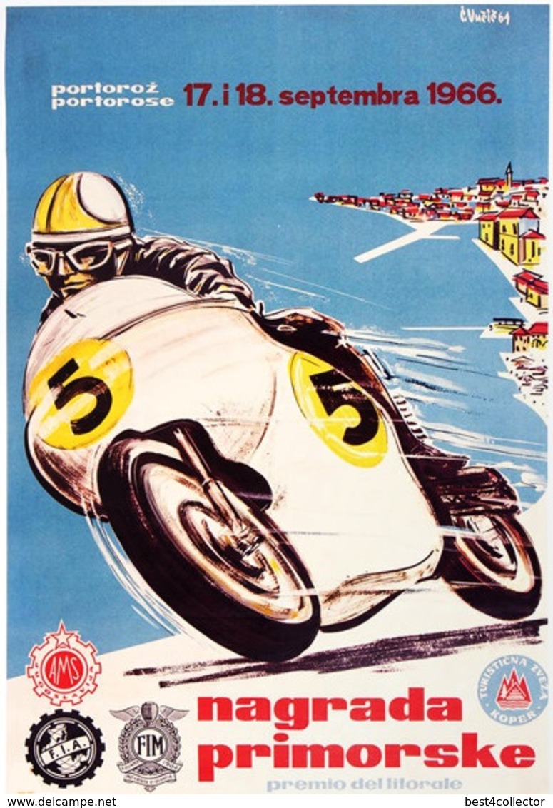 @@@ MAGNET - Nagrada Primorske, 1966 Motorcycle - Reclame