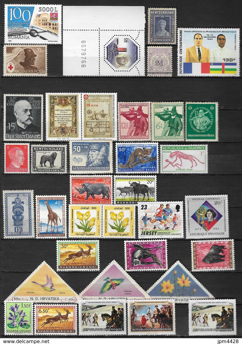 Etranger, Monde,  Lot De 105 Timbres Et 6 Blocs, Monde Neufs ** , Quelques * Possible, - Vrac (max 999 Timbres)