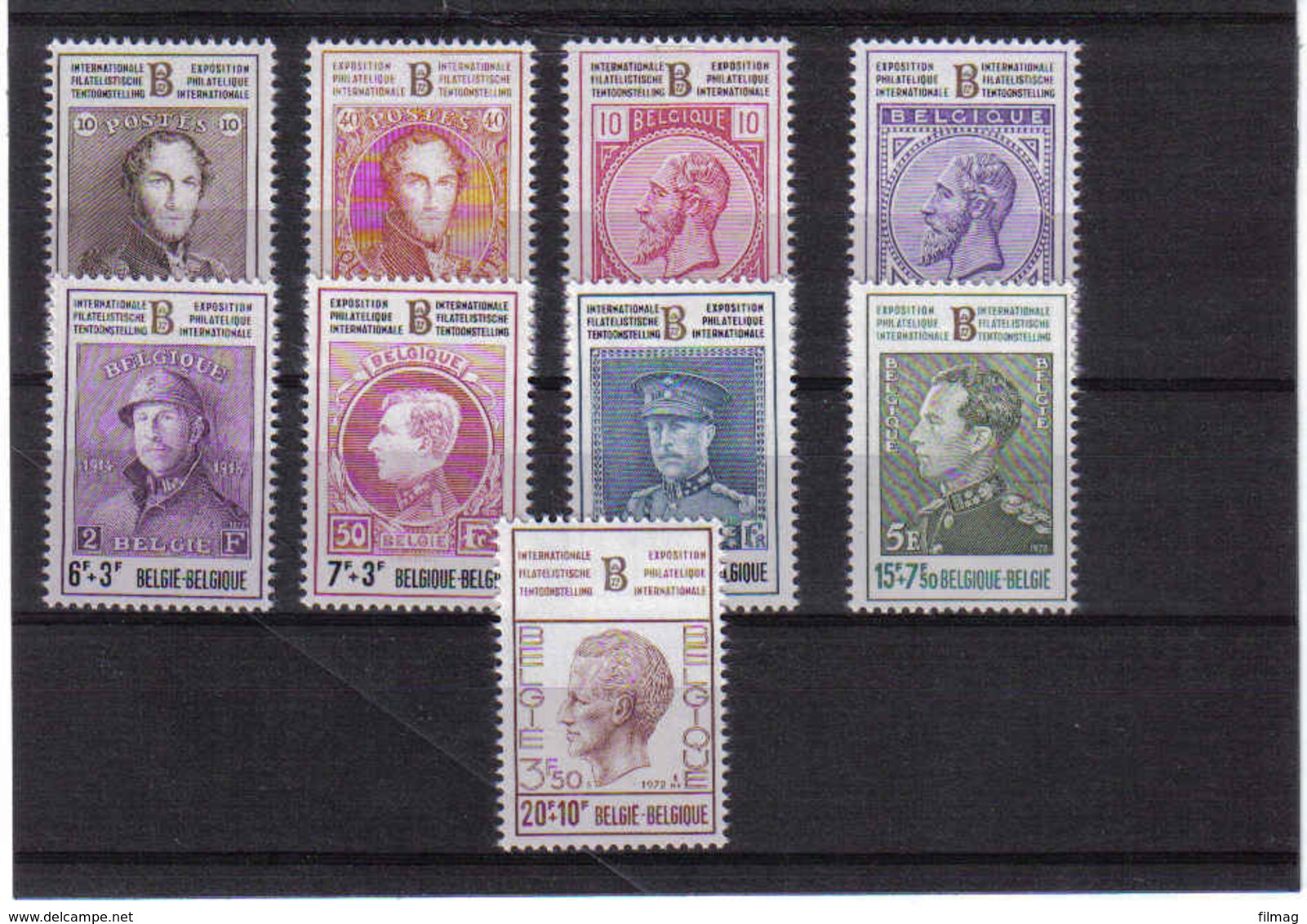 1627/35 BELGICA POSTFRIS** 1972 - Unused Stamps