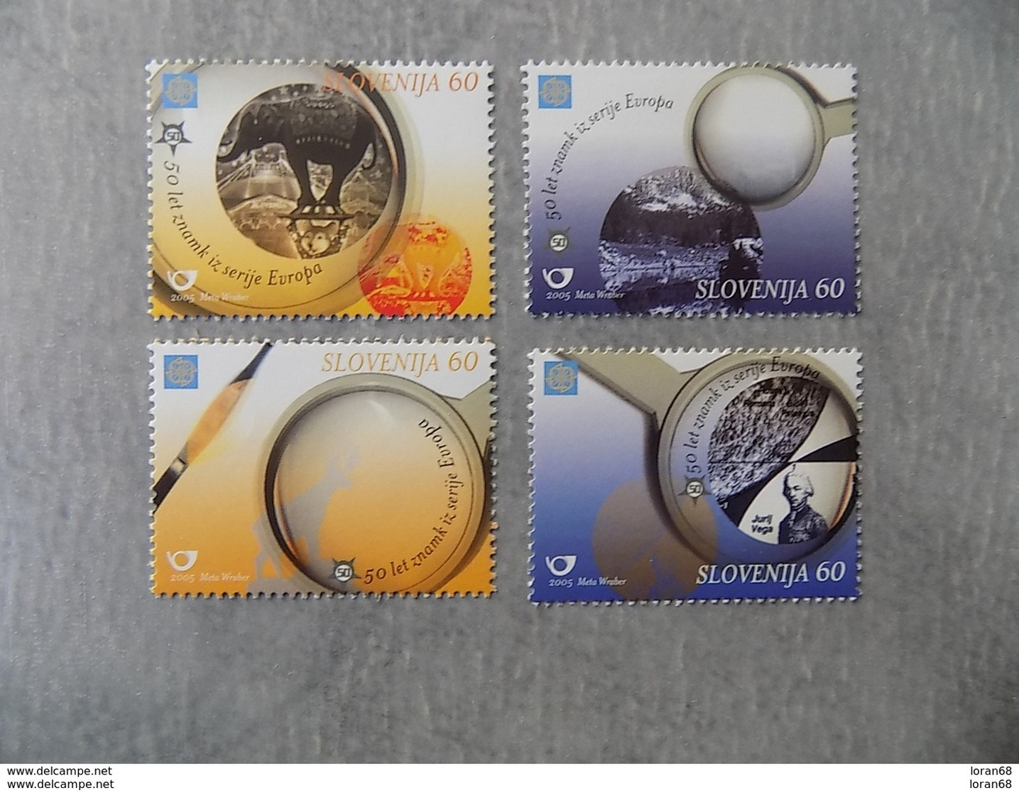 Série 4 Timbres Neuf Slovenie 2005 : Cinquantenaire Du Timbre Europa - Autres & Non Classés