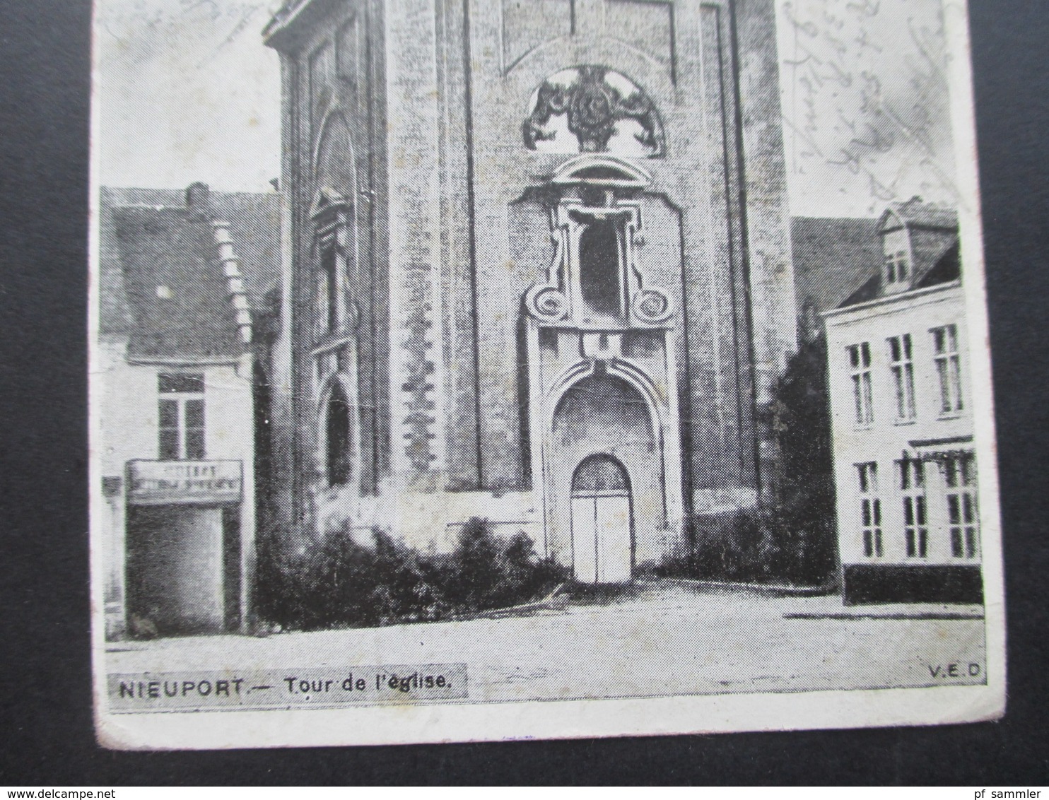 AK 1. WK 1915 Nieuport Tor De L'eglise. Kirche Stempel R2 S.B. Res. Inf. Rgt. Nr. 238 I. Batl. - Nieuwpoort