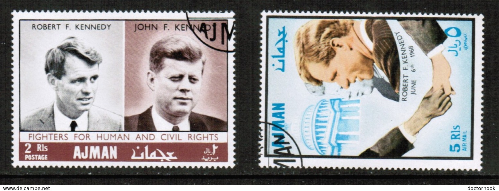 AJMAN  Michael # 299-300 VF USED (Stamp Scan # 483) - Ajman