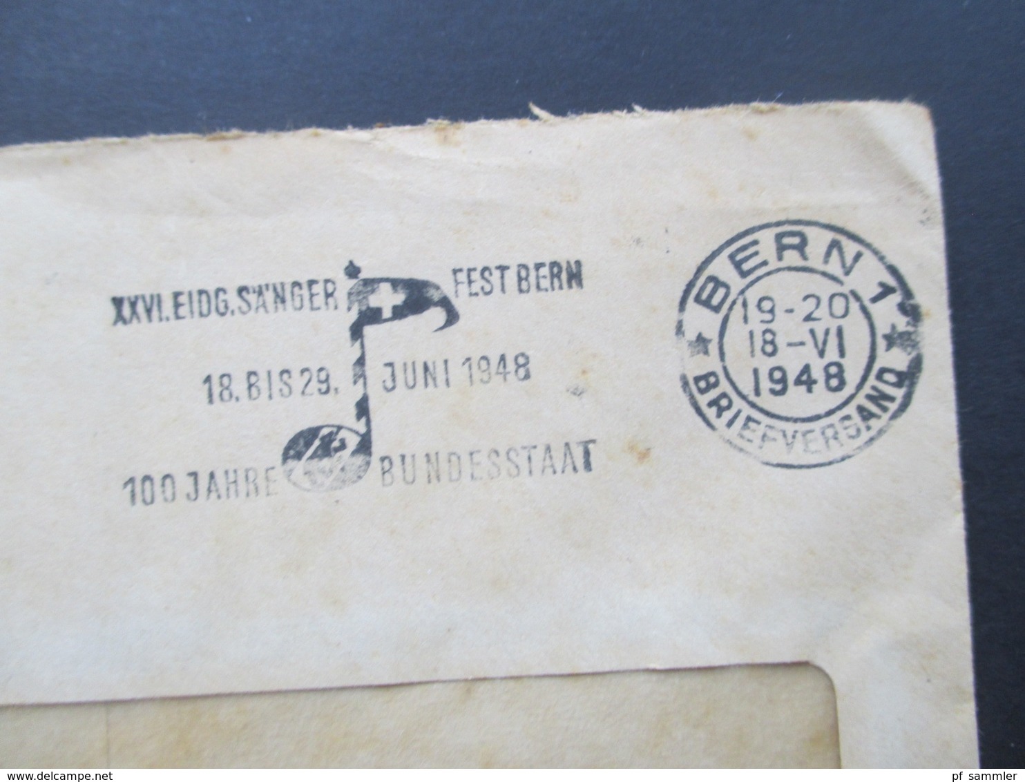 Schweiz 1948 Officiel Eidgenössisches Militärdepartement Abteilung Für Luftschutz. Stempel Bern 100 Jahre Bundesstaat - Briefe U. Dokumente