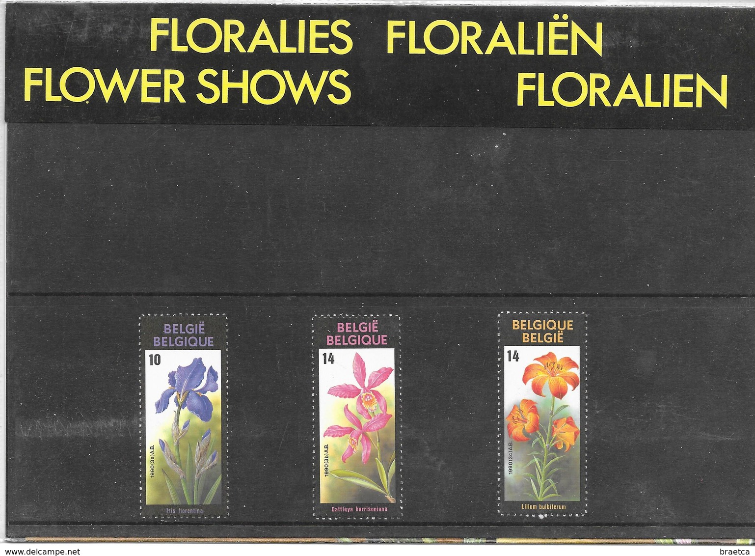 Pochette Thématique 2357/2359 - Floralies Gantoises VIII - De 1990 - Neufs