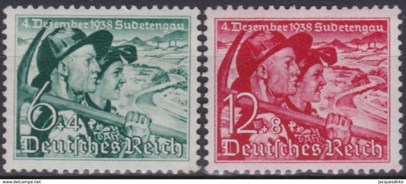 Deutsches  Reich .   Yvert       .    625/626      .    **   .     Postfris    .  /   .   MNH - Ongebruikt