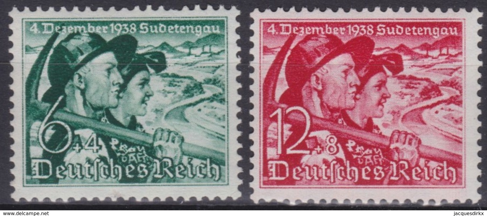 Deutsches  Reich .   Yvert       .    625/626      .    **   .     Postfris    .  /   .   MNH - Ongebruikt