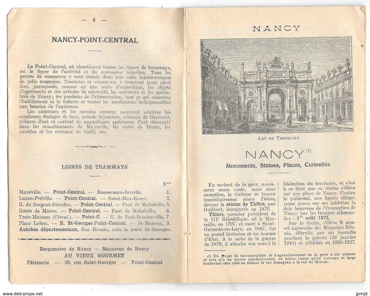 54 - NANCY EN POCHE - GUIDE ET PLAN DE NANCY - 48e ANNÉE - Illustré De Dessins Et Gravures Sur Bois De LAPAIX - Dépliants Touristiques