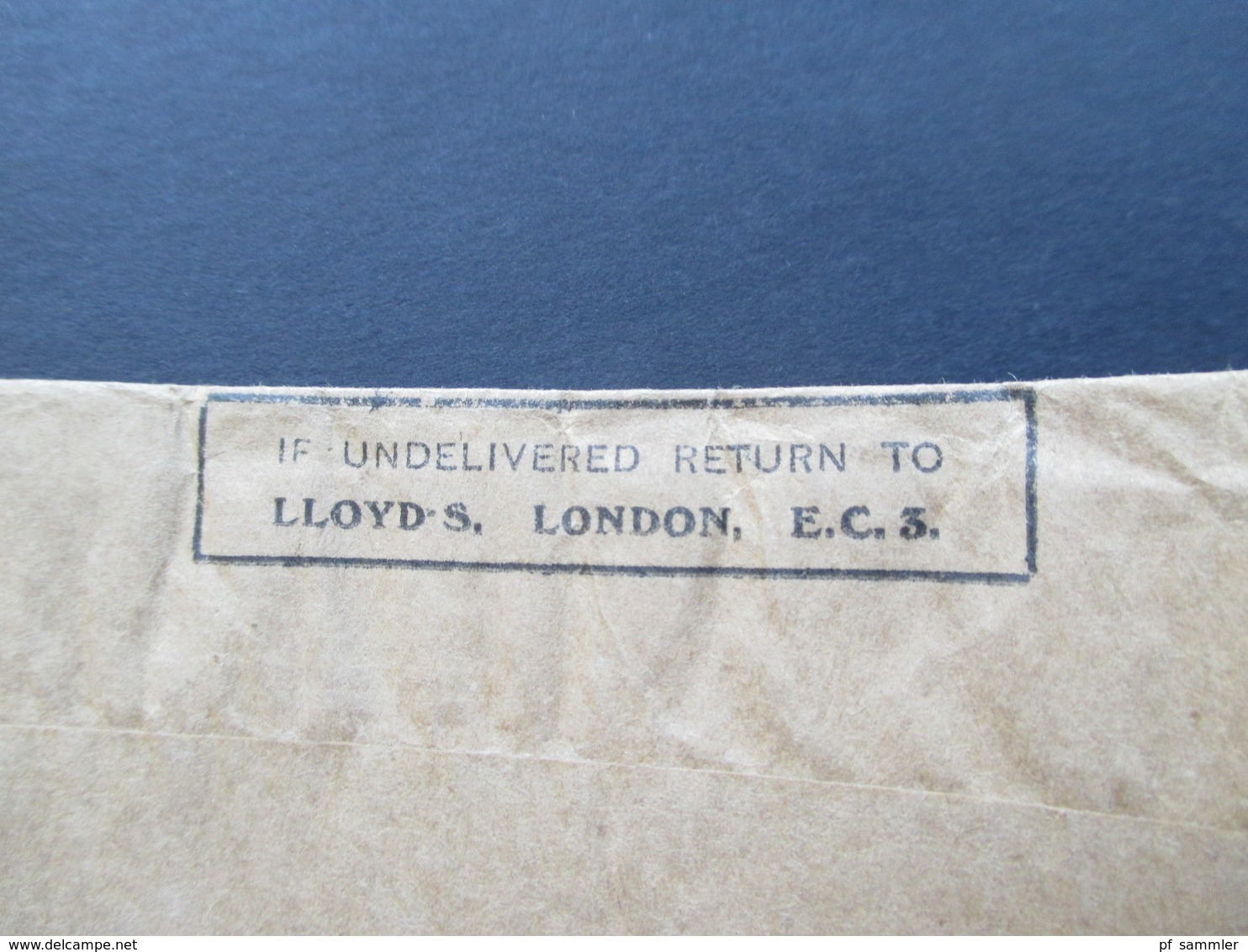 GB 1931 Freistempel London  Post Paid Streifband Lloyd's List An Den Seedienst Verlag In Hamburg I - Lettres & Documents