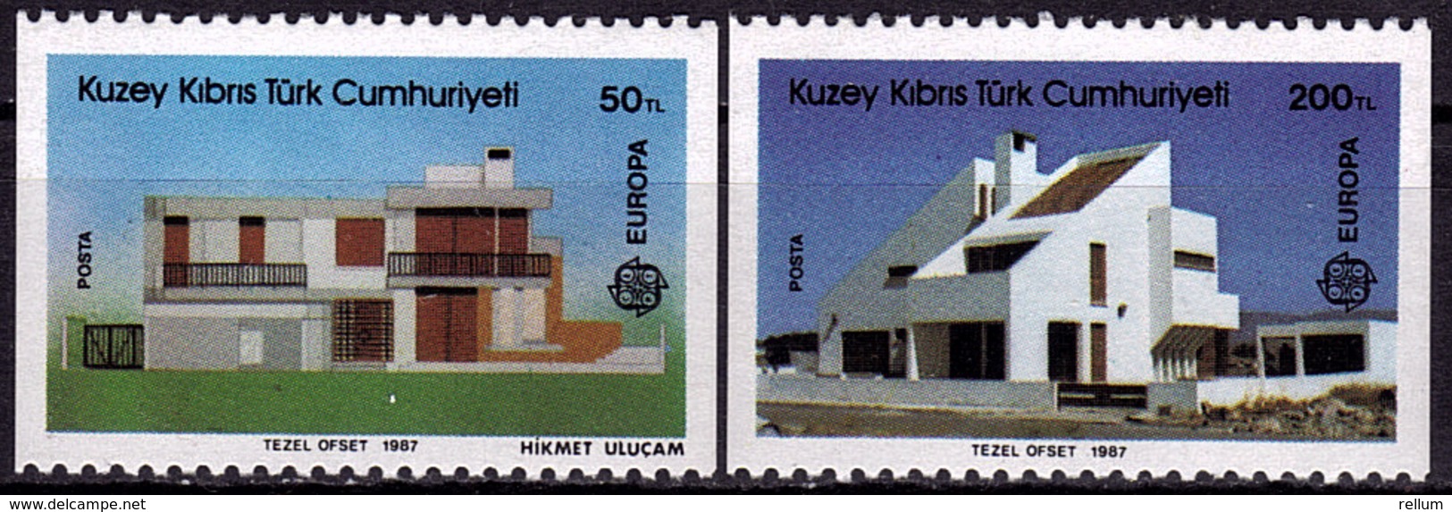 Turquie (Adm.Chypre) - Europa CEPT 1987 - Yvert Nr. 190/191 - Michel Nr. 205/206 C  ** - 1987