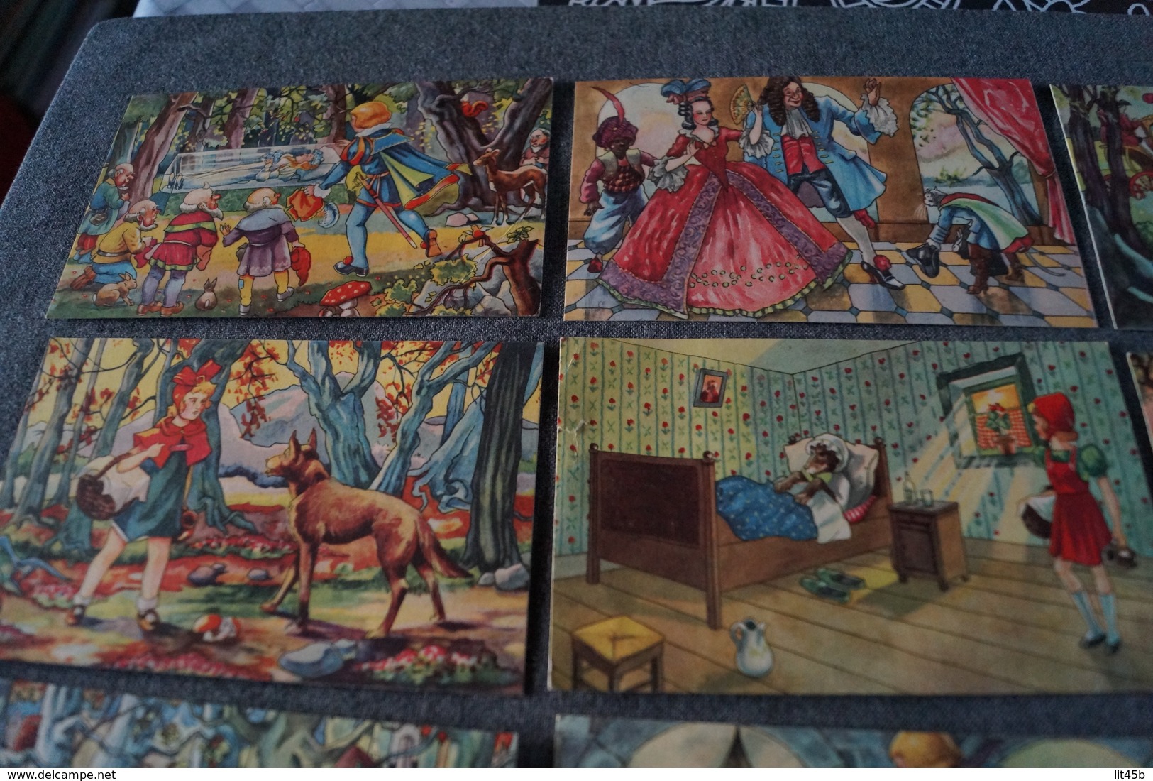 Superbe Lot Collection De 12 Cartes Avec Contes Pour Enfants,RARE Pour Collection,collector - Fairy Tales, Popular Stories & Legends