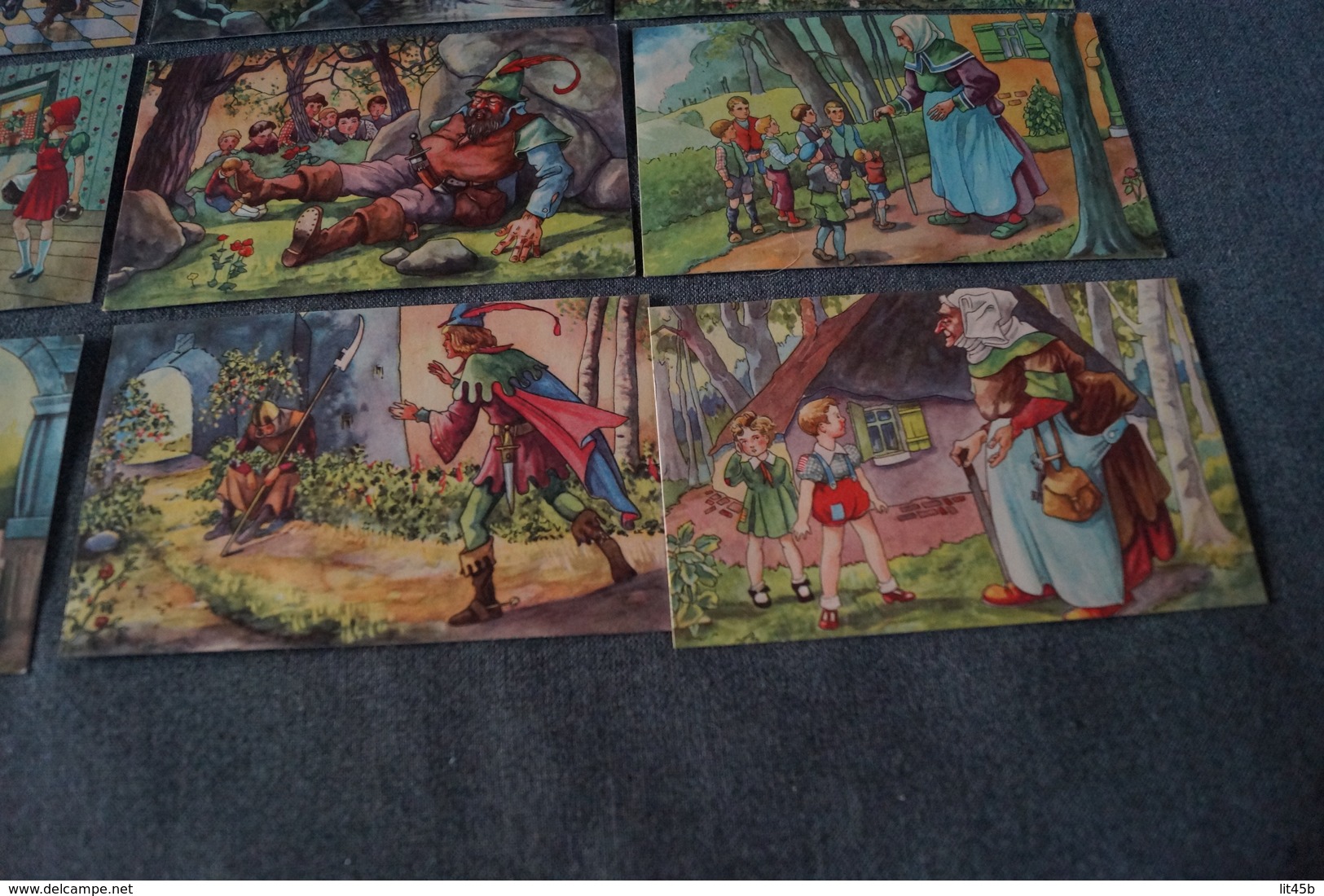 Superbe Lot Collection De 12 Cartes Avec Contes Pour Enfants,RARE Pour Collection,collector - Contes, Fables & Légendes