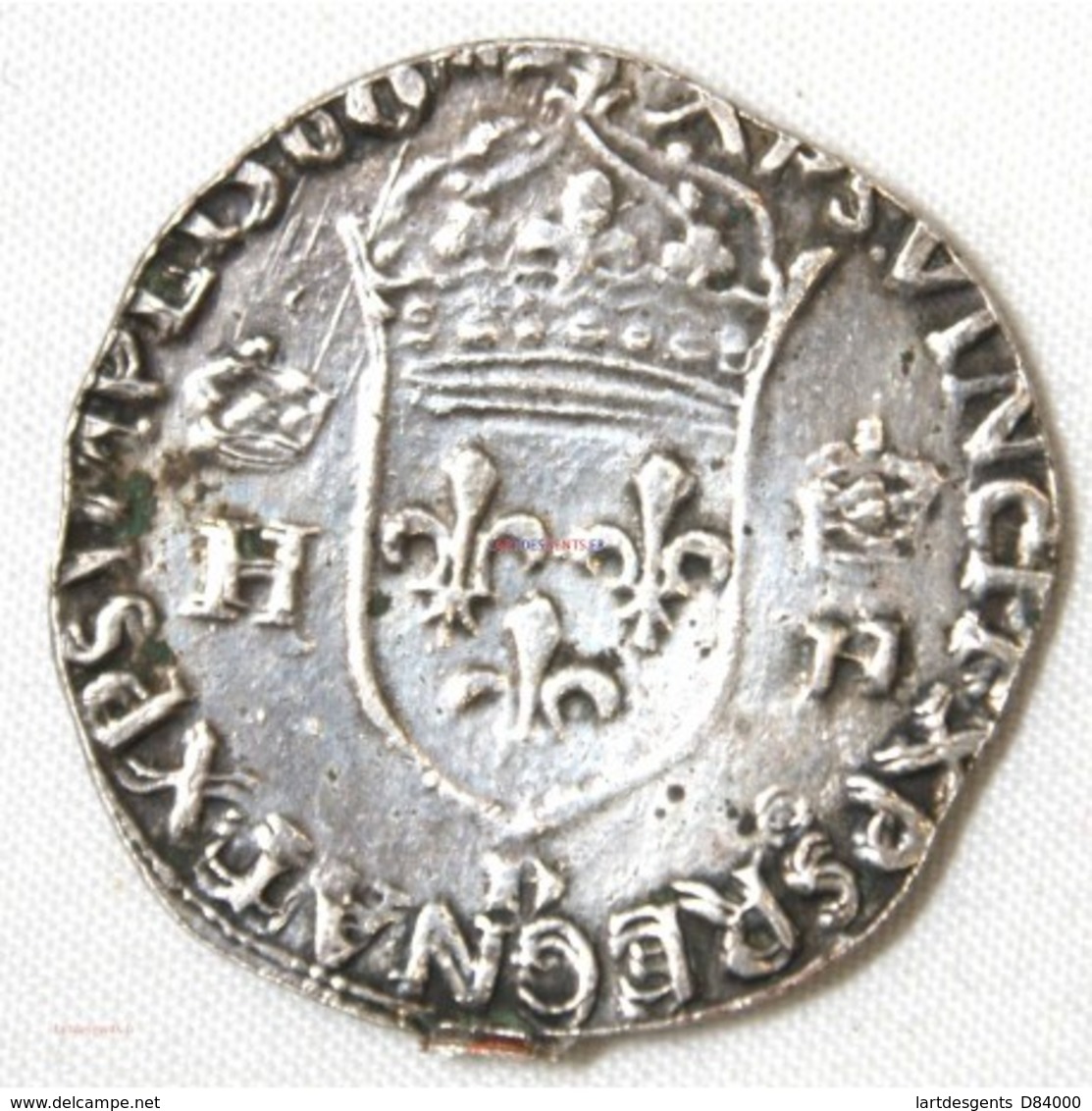 TESTON Henri II 1560 D Lyon Voir Description - 1547-1559 Henri II