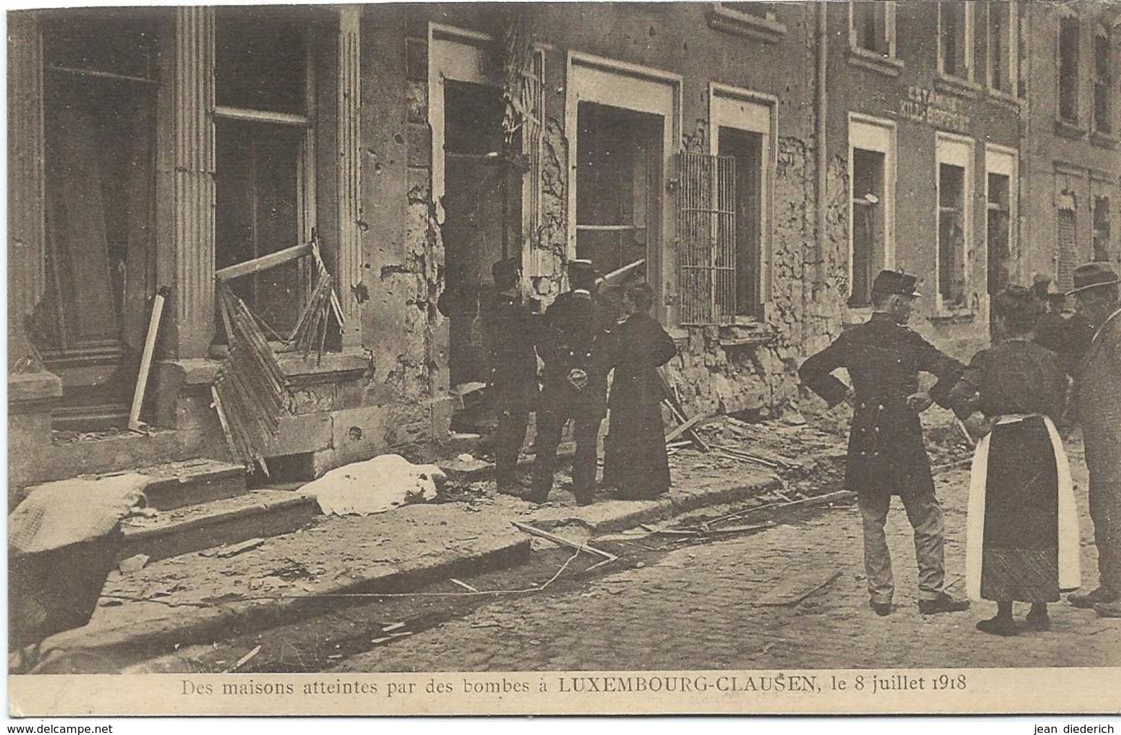 Luxembourg - Des Maisons Atteintes Par Des Bombes à Luxembourg-Clausen, Le 8 Juillet 1918 - Luxembourg - Ville