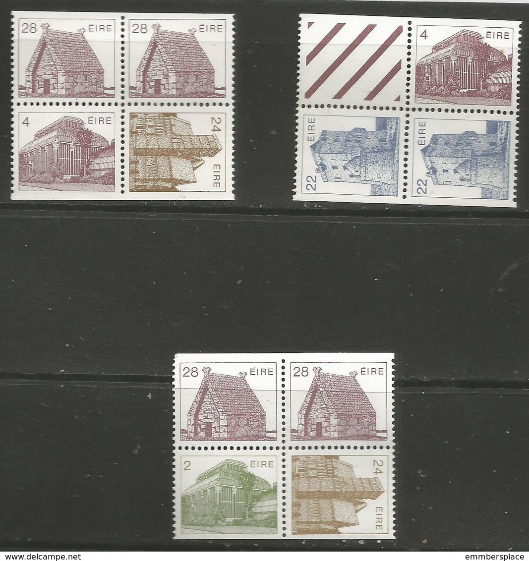 Ireland - 1982 Architecture Booklet Panes MNH ** - Unused Stamps