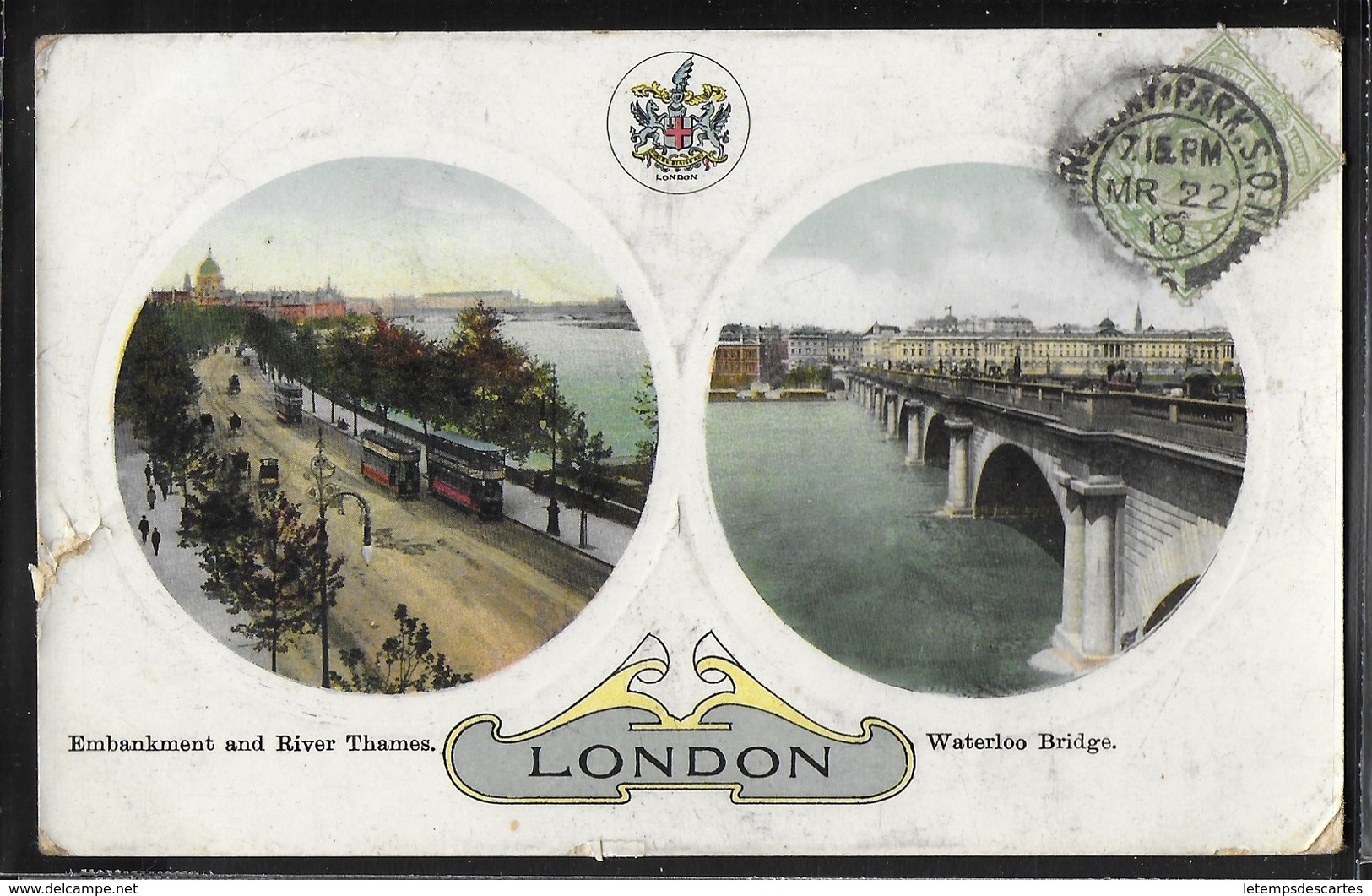 REPRODUCTION ANGLETERRE - London, Embankment And River Thames - Waterloo Bridge - River Thames